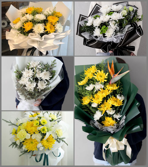 广东湛江市吴川市梅录街道城东社区白事花束代送